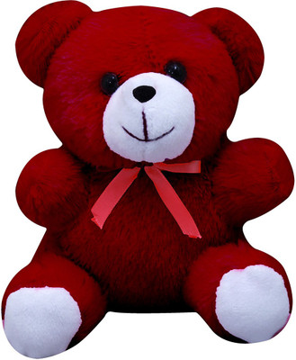 

Casotec Cute Teddy Bear Stuffed Soft Plush Soft Toy - 18 cm(Maroon Red)