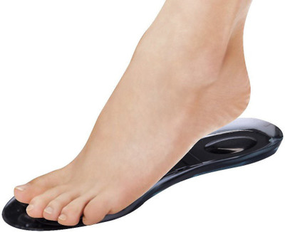 

Jsb BS50 Gel Orthopedic Foot Insole for Men with Shoe Velcro Fixer (Pair) (Medium (UK Size 7-9)) Foot Support(Black