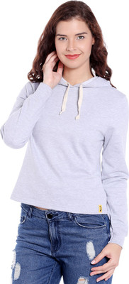 CAMPUS SUTRA Full Sleeve Solid Women Sweatshirt
