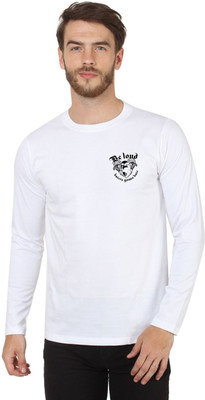 

SayItLoud Printed Men' Round Neck White T-Shirt