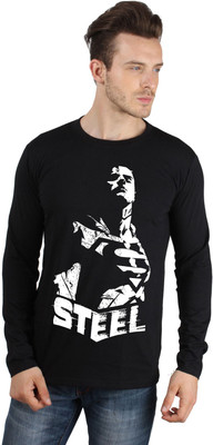 

SayItLoud Printed Men's Round Neck Black T-Shirt