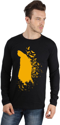 

SayItLoud Printed Men's Round Neck Black T-Shirt