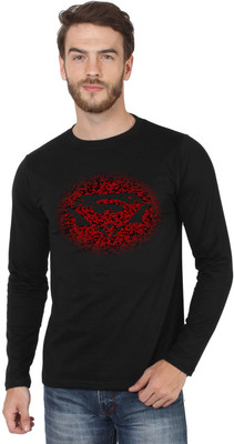 

SayItLoud Printed Men' Round Neck Black T-Shirt