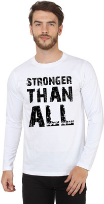 

SayItLoud Printed Men's Round Neck White T-Shirt