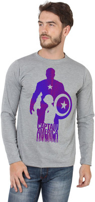 

SayItLoud Graphic Print Men's Round Neck Grey T-Shirt