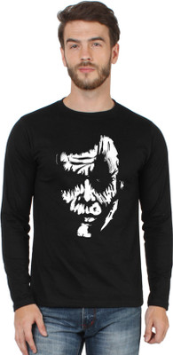 

SayItLoud Graphic Print Men's Round Neck Black T-Shirt