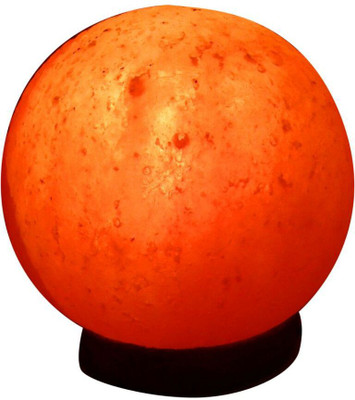

I V ENTERPRISES Medicated Himalayan Rock Salt Lamp Table Lamp(15 cm, Orange)