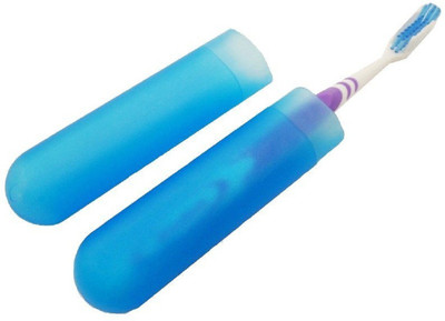 

RIANZ 5pcs Translucent Colorful Plastic Toothbrush Tube Cover Cases, toothbrush holder (Multi color) Plastic Toothbrush Holder(Multicolor)