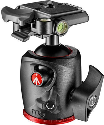 

MANFROTTO MANFROTTO MHXPRO-BHQ2 Monopod Kit, Tripod Kit, Tripod Ball Head(BLACK & RED COMBINATION, Supports Up to 10 g)