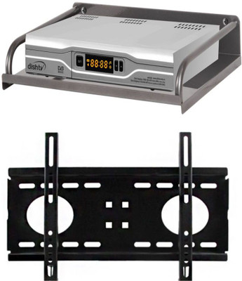 Finearts Combo Of Steel Set Top Box Stand Dth