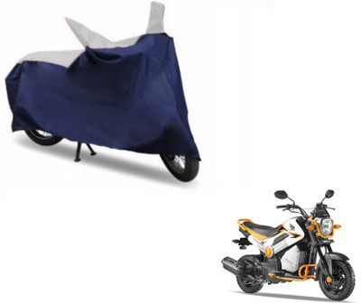 MOCKHE Two Wheeler Cover for Honda(Blue, Silver)
