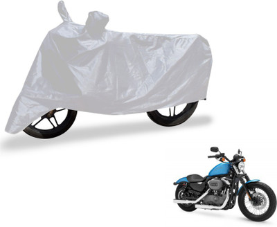 MOCKHE Two Wheeler Cover for Harley Davidson(XL 1200, Silver)