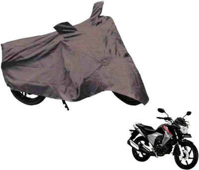 MOCKHE Two Wheeler Cover for Honda(Unicorn Dazzler, Grey)