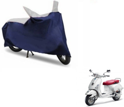 MOCKHE Two Wheeler Cover for Universal For Bike(Blue, Silver)