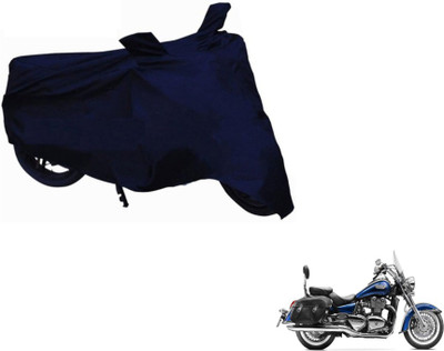 MOCKHE Two Wheeler Cover for Triumph(Blue)