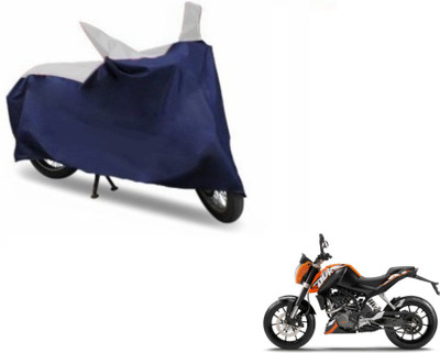 MOCKHE Two Wheeler Cover for KTM(Blue, Silver)