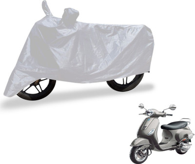 MOCKHE Two Wheeler Cover for Universal For Bike(Vespa VXL, Silver)