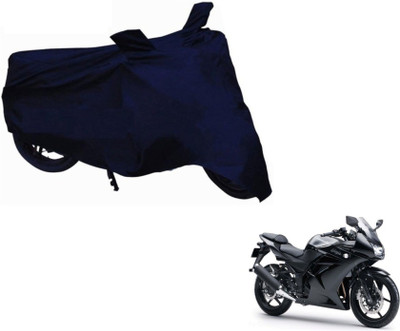 MOCKHE Two Wheeler Cover for Kawasaki(Ninja 250, Blue)