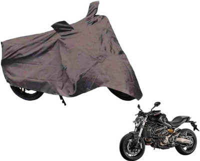 MOCKHE Two Wheeler Cover for Ducati(Monster 821, Grey)