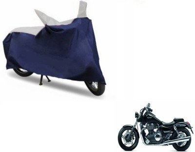 MOCKHE Two Wheeler Cover for Triumph(Blue, Silver)