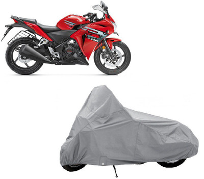 

AUTO AGE Two Wheeler Cover for Honda(CBR 250R, Silver)