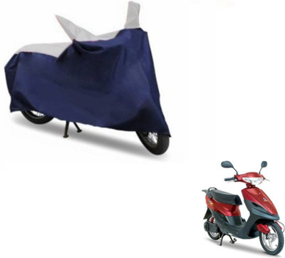 MOCKHE Two Wheeler Cover for Universal For Bike(Blue, Silver)