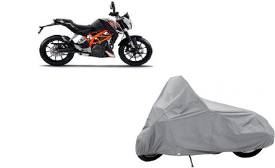 

AUTO AGE Two Wheeler Cover for KTM(Duke 390, Silver)