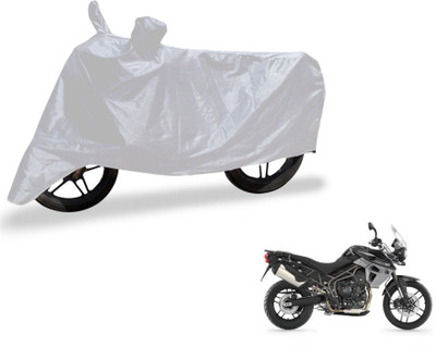 MOCKHE Two Wheeler Cover for Triumph(Tiger 800 XR, Silver)