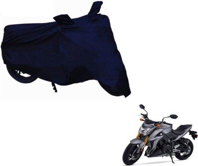 MOCKHE Two Wheeler Cover for Suzuki(GSX, Blue)