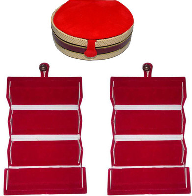 

Aadhya Combo Of Earring & Bangle Folder pack of 3 Vanity Box(Multicolor)