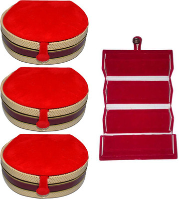 

Aadhya Combo of bangle & earring folder Pack of 4 Vanity Box(Multicolor)