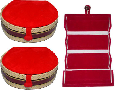 

Aadhya Combo of Bangle & Earring folder pack of 3 Vanity Box(Multicolor)