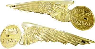 

Almos Bullet Motorcycle Wings Petrol Tank Motiff Set Royal Enfield Emblem