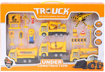 

Smiles Creation Pull Back Mini Truck Set with Bright Colour Toy for Kids - Set of 8(Multicolor)