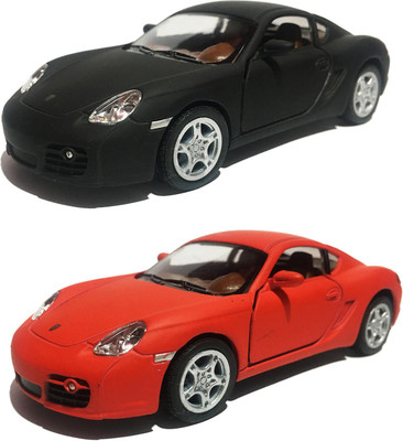 

Jack Royal Porsche Cayman S Metal Die cast car 2 combo(Black, Red)
