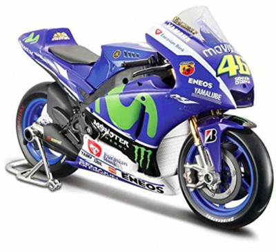 Maisto Yamaha Moto GP No.46 Diecast Bike, Scale 1:10, Color -(Blue)