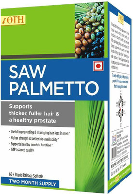 

iOTH Saw Palmetto Extract For Super Strength With 95% Fatty Acids (350mg Per Softgel capsule)(60 No)
