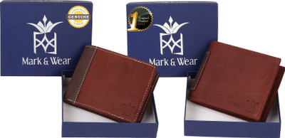 

Mark & Wear Men Multicolor Genuine Leather Wallet(7 Card Slots), Tangy brown