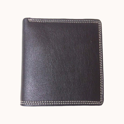 BABA BLESSINGS Men Black Genuine Leather Wallet(15 Card Slots)