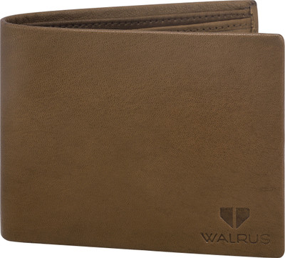 

Walrus Men Brown Genuine Leather Wallet(8 Card Slots)