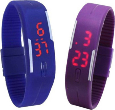 

Shivam Retail Blue And Purple Ruf & Tuf Hand Band Watch - For Boys