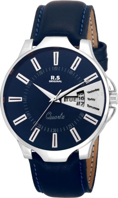 R S Original RSO-BLUE DAY & DATE TIME Series Watch  - For Boys   Watches  (R S Original)