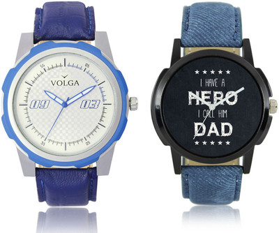 

Volga VL41LR07 New Exclusive Collection Leather Strap-Belt Mens Watches Best Offer Combo Watch - For Boys