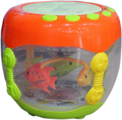 

Toys Factory Musical Flash Drum Dynamic Lamplight Rattle(Multicolor)