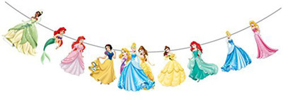 

PARTY PROPZ STRIMG BANNER 8FT SET OF 1/PRINCESS BIRTHDAY DECORATION/ PRINCESS PARTY SUPPLIES Banner(8 ft, Pack of 1)