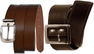 

Cyclone Men Casual Brown Genuine Leather Reversible Belt