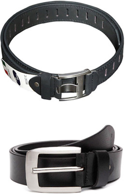 

Lee Topper Men Casual, Evening, Formal, Party Black Artificial Leather Belt