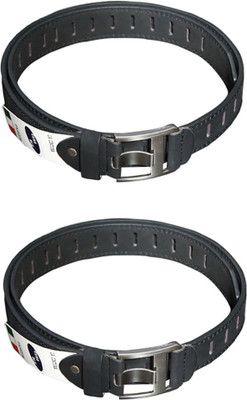 

Lee Topper Men Casual, Evening, Formal, Party Black Artificial Leather Belt