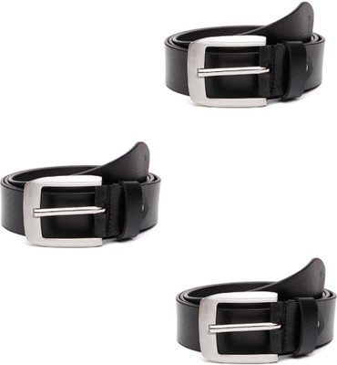 

Lee Topper Men Casual, Evening, Formal, Party Black Artificial Leather Belt