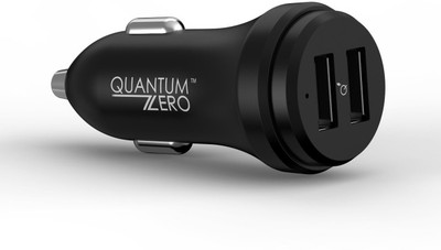 

QuantumZERO 4.8 Amp Turbo Car Charger(Black)
